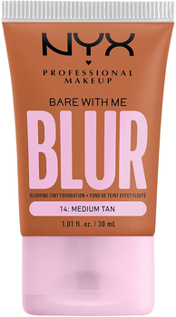 Podkład do twarzy NYX Professional Makeup Bare With Me Blur w tubce 14 Medium Tan 30 ml (0800897234416)