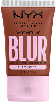 Тональна основа для обличчя NYX Professional Makeup Bare With Me Blur 19 Deep Golden 30 мл (0800897234478)