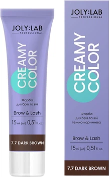 Краска для бровей и ресниц Joly:Lab Creamy Color 15 мл Темно-коричневая (4823109408708)