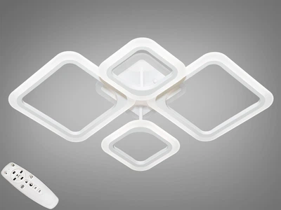 Потолочная люстра Diasha с диммером и цветной LED подсветкой 80W A8060/2+2WH LED 3color dimmer