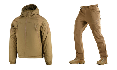 M-tac комплект тактическая куртка Soft Shell штаны тактические койот XS