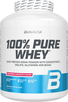 Протеїн Biotech 100% Pure Whey 2270 г Малиновий чизкейк (5999076238132)