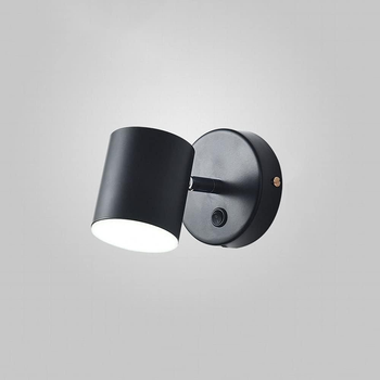 Настенный светильник с выключателем LED черный 5W (WL105)