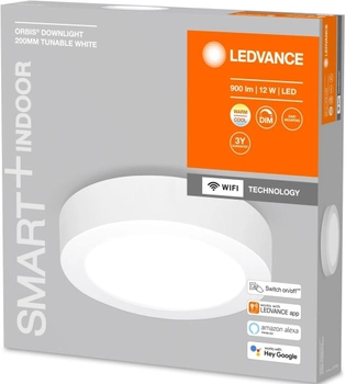 Стельовий світильник Ledvance Smart+ Wifi Orbis Downlight Surface 200 mm TW (5642011339)