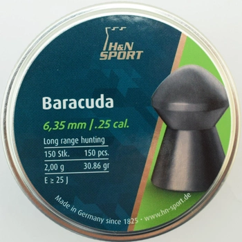 Кулі пневматичні H&N Baracuda 6,35 mm