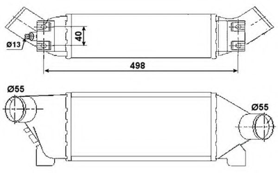 Охолоджувач наддувального повітря NRF 30259 NRF (30259)