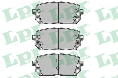 Комплект гальмівних накладок, дискове гальмоLPRLPR05P1416 LPR (05P1416)