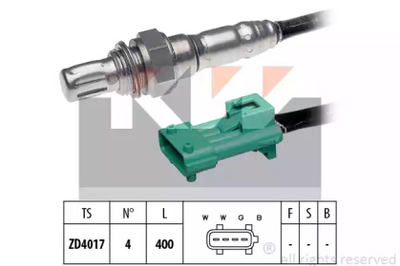 498 068 KW Лямбда-зонд (аналог EPS 1.998.068/Facet 10.8068) KW (498068)