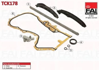 Комплект цепи ГРМ FAI Auto Parts Audi A1 (8x1, 8xk) 1.4 Tfsi (Caxa) 05/2010_04/2015 (TCK178)
