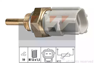530 323 KW Датчик температури охолодж. рідини/масла/топлива (аналог EPS 1.830.323/Facet 7.3323 ) KW (530323)