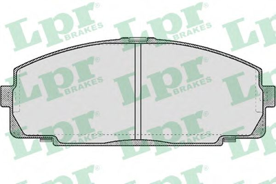 Комплект гальмівних накладок, дискове гальмоLPRLPR05P577 LPR (05P577)