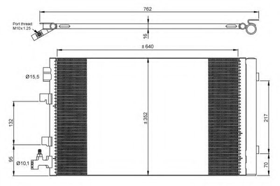 Конденсатор, система кондиционирования воздуха NRF 35932 NRF (35932)