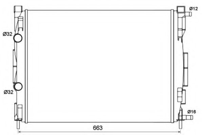 Радиатор, система охлаждения двигателя NRF 58327 NRF (58327)