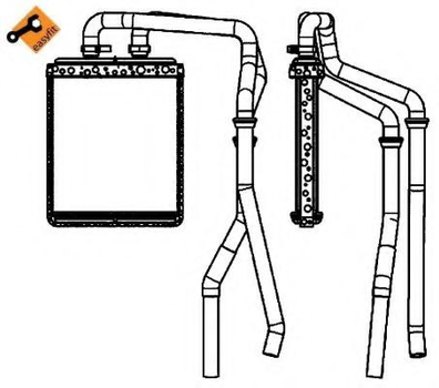 Теплообменник, система отопления салона NRF 54218 NRF (54218)