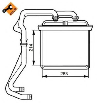 Теплообмінник, система опалення салону NRF 54215 NRF (54215)