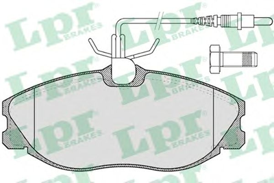 Комплект тормозных накладок, дисковый тормоз LPRLPR05P620 LPR (05P620)