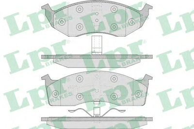 Комплект гальмівних накладок, дискове гальмоLPRLPR05P629 LPR (05P629)
