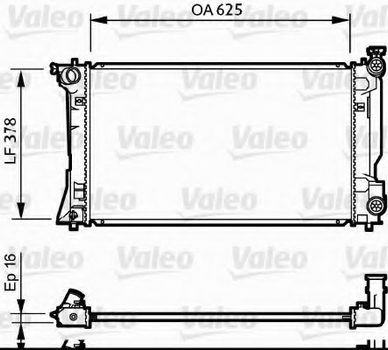 Радиатор, система охлаждения двигателя VALEO 734712 Valeo (734712)