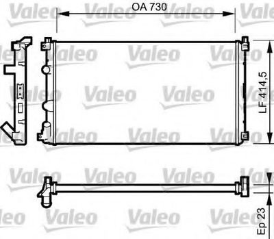 Радиатор, система охлаждения двигателя VALEO 732917 Valeo (732917)