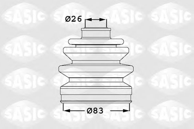 Комплект пылезащитный, приводной вал SASIC SAS1906017 Sasic (1906017)