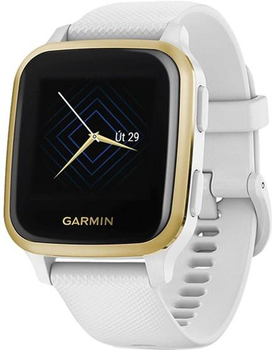Спортивний годинник Garmin Venu Sq White/Light Gold (010-02427-11)