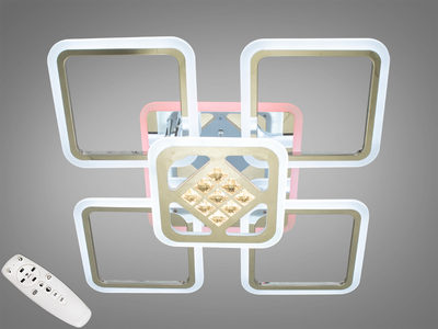 Люстра светодиодная A8190/4+1HR LED 3color dimmer с пультом управления