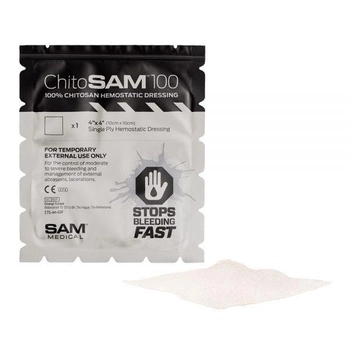 Кровоостанавливающая Салфетка Chito SAM 100 (10см*10см)