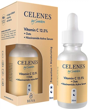 Сыворотка Celenes с витамином С 12.5% + OATS + Ниацинамид 30 мл (5180000) (7350104249458)