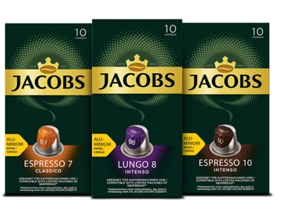 Набір кави в капсулах 3 види Nespresso Jacobs, 30 шт