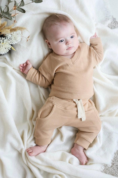 Дитячий комплект (кофта + штани) MagBaby Marti 68 см Бежевий