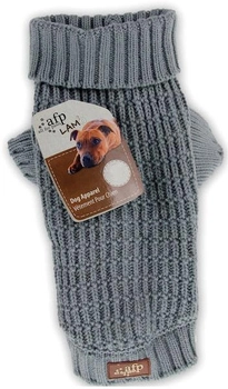 Sweter All For Paws Knitted Dog Sweater Fishermans L 35.6 cm Grey (0847922052959)