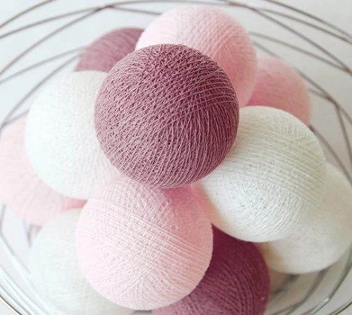 Гирлянда хлопковая CBL Rosy 20 шт, 3.7 м