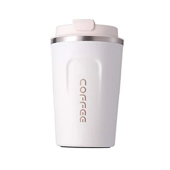 Металевий термокухоль Coffe Tumbler 380 мл - білий