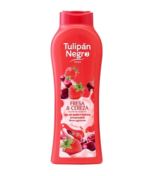 Гель для душа Tulipan Negro Клубника и вишня 650 мл 8410751093145