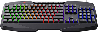 Клавіатура дротова Havit KB878L RGB Чорна (6939119046088)