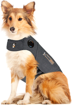 Relaksacyjna kamizelka dla zestresowanych psów ThunderShirt Compression shirt M Grey (3411113088194)