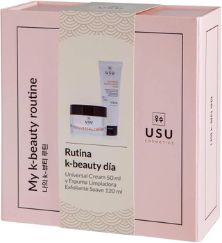 Набір для догляду за обличчям Usu Cosmetics Rutina K-Beauty Dia Ніжна відлущувальна очищувальна пінка 120 мл + Універсальний крем 50 мл (8435531100967)