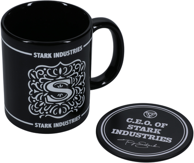 Чашка з підставкою Paladone Stark Industries 350 мл (5056577713398)