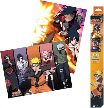 Zestaw plakatów Abystyle Animes and Mangas Naruto 2 szt (3665361034964)
