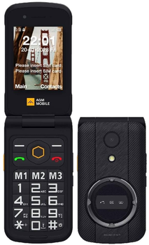 Мобильный телефон AGM Flip M8 4G 48/128MB Black (6934663603992)