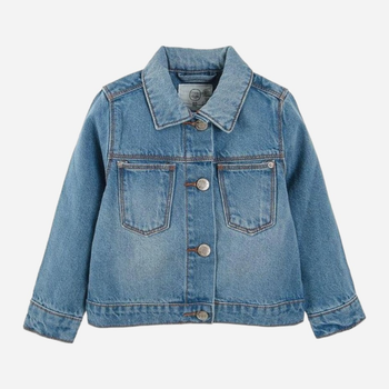 Підліткова джинсова куртка для дівчинки Cool Club CJG2410626 140 см Блакитна (5903977132369)