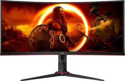 Монитор AOC 34 дюйма CU34G2XP изогнутый (CU34G2XP/BK)