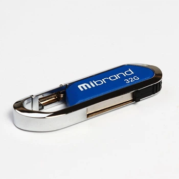Флешка для ноутбука Flash Mibrand USB 2.0 Aligator 32Gb Blue (MI2.0/AL32U7U)