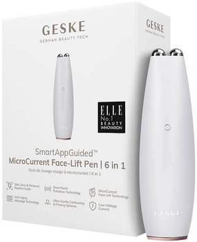 Мікрострумовий масажер для обличчя Geske MicroCurrent Face-Lift Pen 6 в 1 Starlight (GK000013SL01)