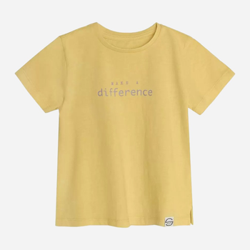 Koszulka dziecięca dla dziewczyki Cool Club CCG2410650 134 cm Żółta (5903977126054)