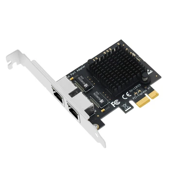 Сетевая карта PCIe 1X 2 ports 2.5G Ethernet RTL8125A2