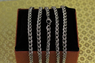 Цепь Xuping Jewelry восьмерка 50 см 5 мм серебристая