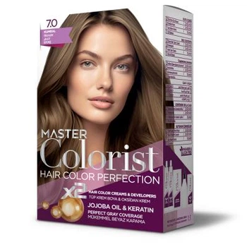Краска Master Colorist для волос 7.0 Натуральный русый 2x50 мл+2x50 мл+10 мл