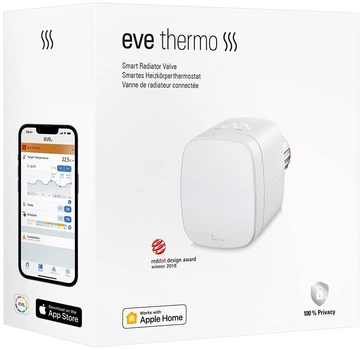 Набір розумних радіаторних термостатів Eve Thermo 2 штуки білі (10EBP1701-2X)