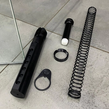 Комплект буферної трубки LD Turkish для AR-15, трубка + буфер + пружина + контргайка + торцева пластина